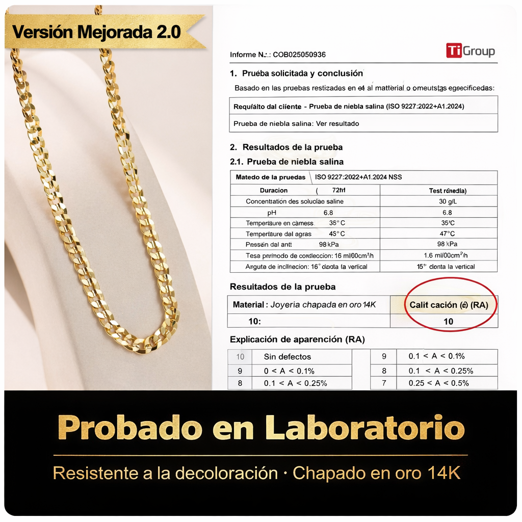 Cadena con crucifijo Ouro™ chapada en oro de 14k